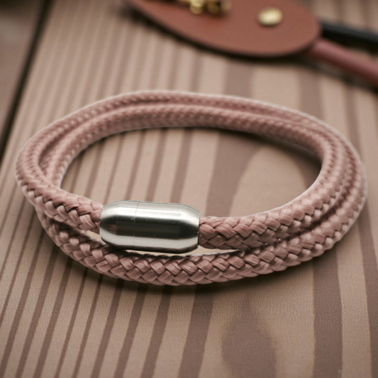 Segeltau-Armband "UNI DOUBLE" in Kupfer-Rosa | 8mm