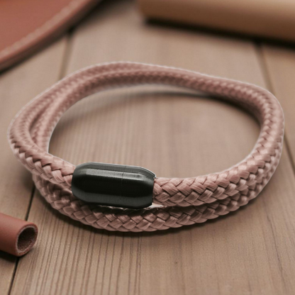 Segeltau-Armband "UNI DOUBLE" in Kupfer-Rosa | 8mm