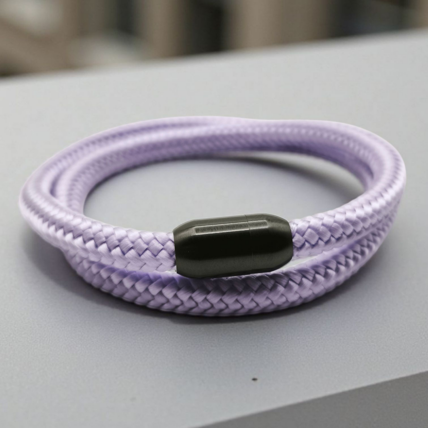 Segeltau-Armband "UNI DOUBLE" in Lila | 8mm