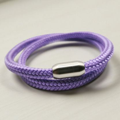 Segeltau-Armband "UNI DOUBLE" in Violet | 8mm