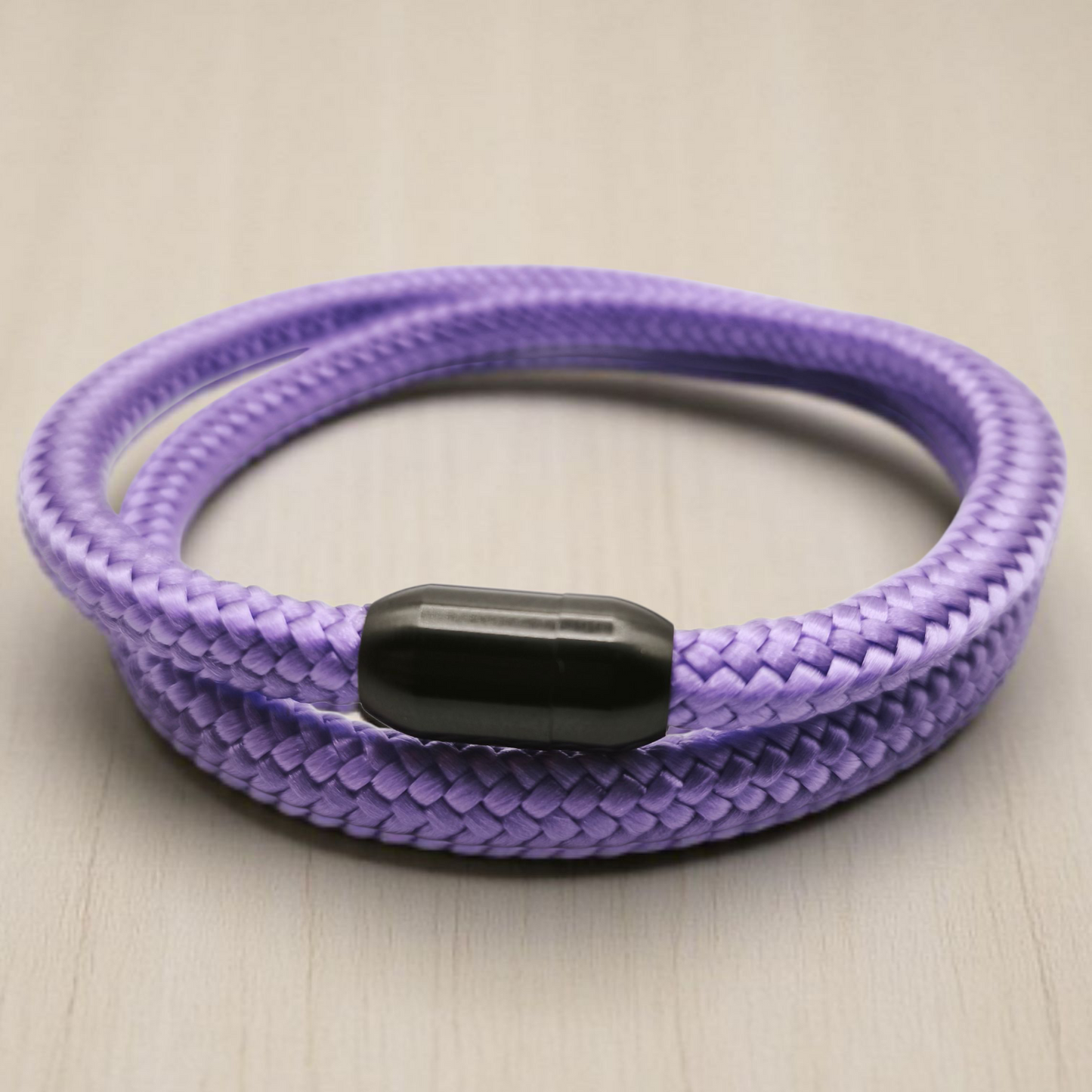 Segeltau-Armband "UNI DOUBLE" in Violet | 8mm