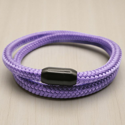 Segeltau-Armband "UNI DOUBLE" in Violet | 8mm