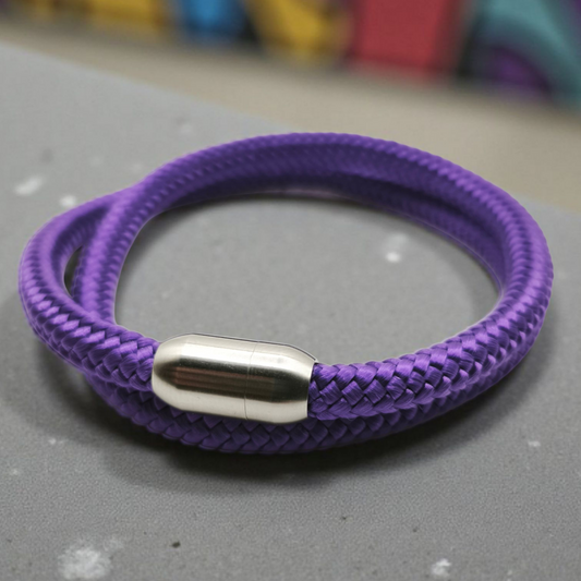 Segeltau-Armband "UNI DOUBLE" in Acid-Violet | 8mm