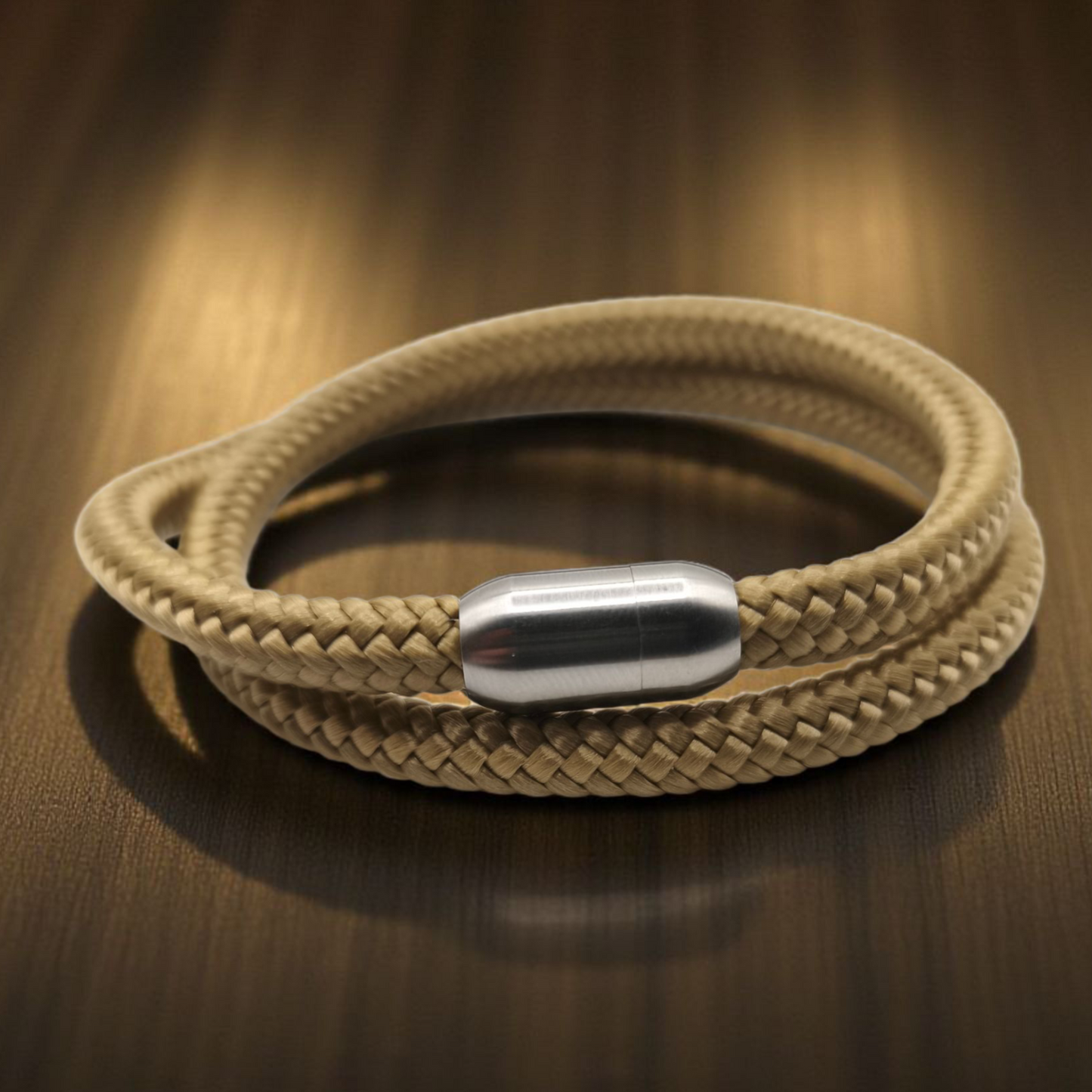 Segeltau-Armband "UNI DOUBLE" in Gold | 8mm