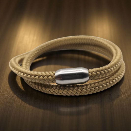 Segeltau-Armband "UNI DOUBLE" in Gold | 8mm