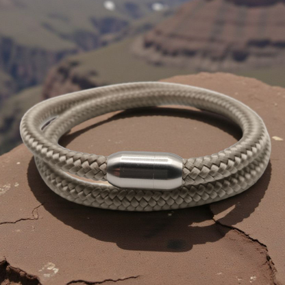 Segeltau-Armband "UNI DOUBLE" in Tan | 8mm