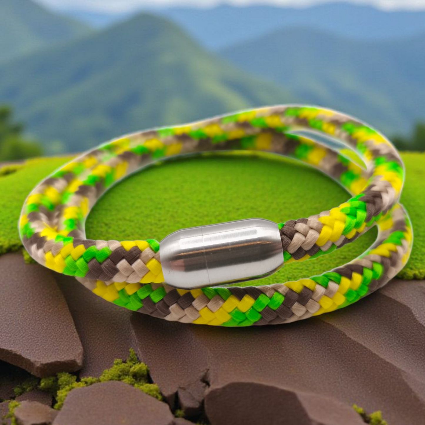 Segeltau-Armband "Jungle" als Double | 8mm
