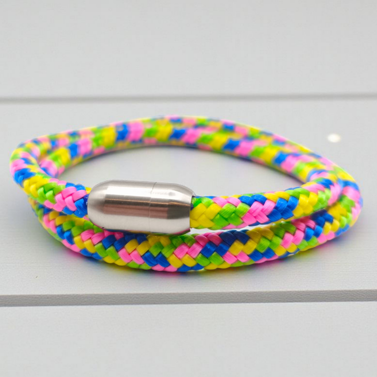 Segeltau-Armband "Partytime" als Double | 8mm
