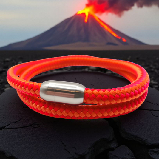 Segeltau-Armband "Firepower" als Double | 8mm