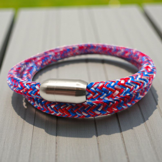 Segeltau-Armband "Phaser" als Double | 8mm