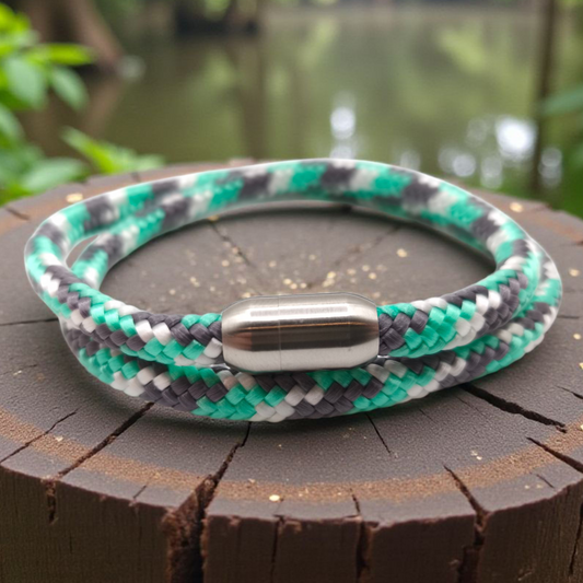 Segeltau-Armband "Baracuda" als Double | 8mm