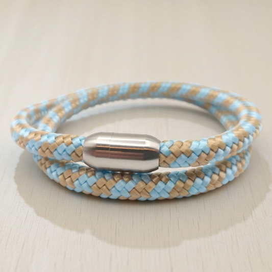Segeltau-Armband "Baby-Boy" als Double | 8mm