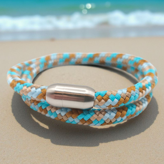 Segeltau-Armband "Ocean" als Double | 6mm