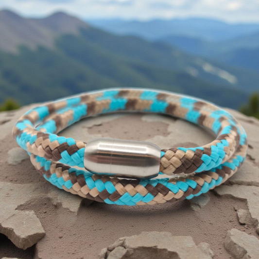 Segeltau-Armband "Mountain" als Double | 8mm