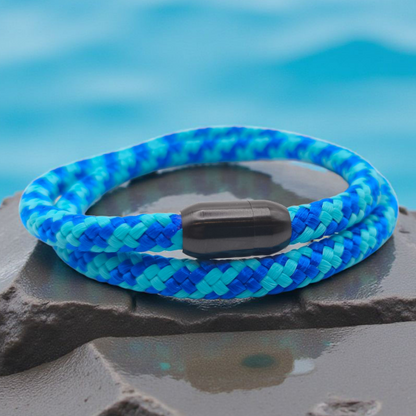 Segeltau-Armband "Lagoon" als Double | 6mm