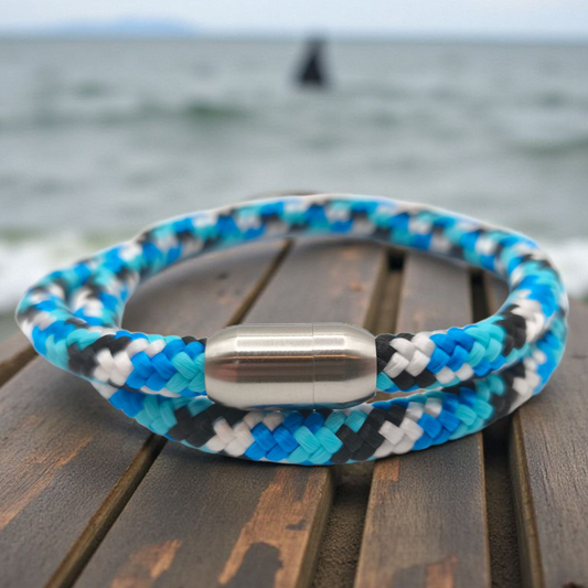 Segeltau-Armband "Shark" als Double | 6mm