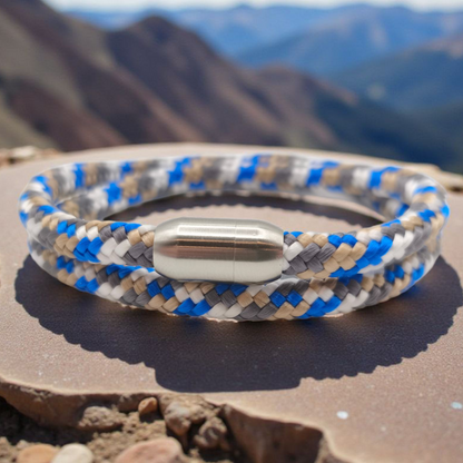 Segeltau-Armband "Rocky-Mountains" als Double | 8mm