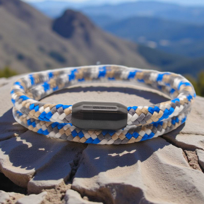 Segeltau-Armband "Rocky-Mountains" als Double | 8mm