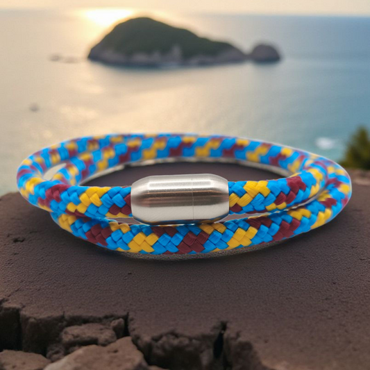 Segeltau-Armband "Island" als Double | 6mm