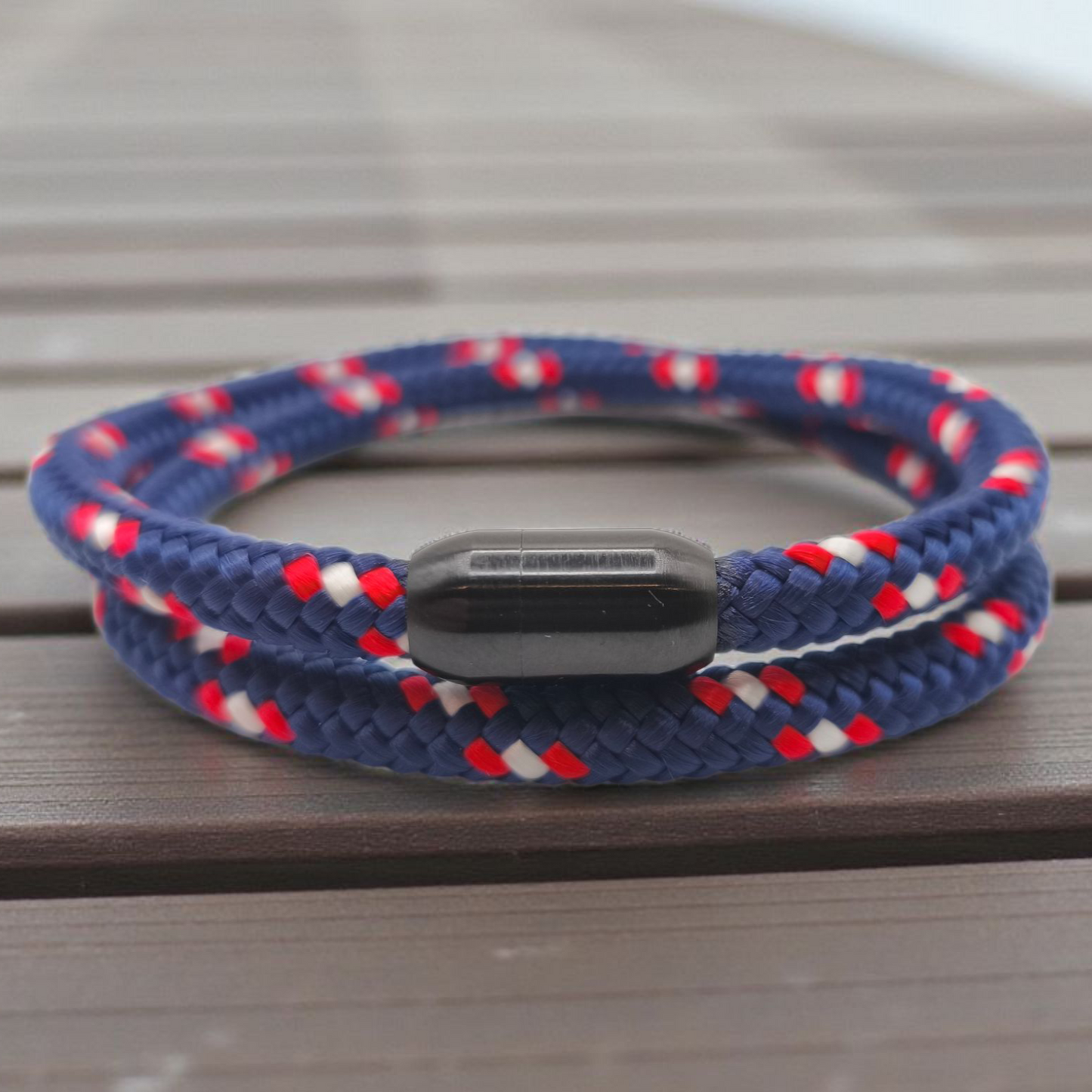 Segeltau-Armband "Captain" als Double | 6mm