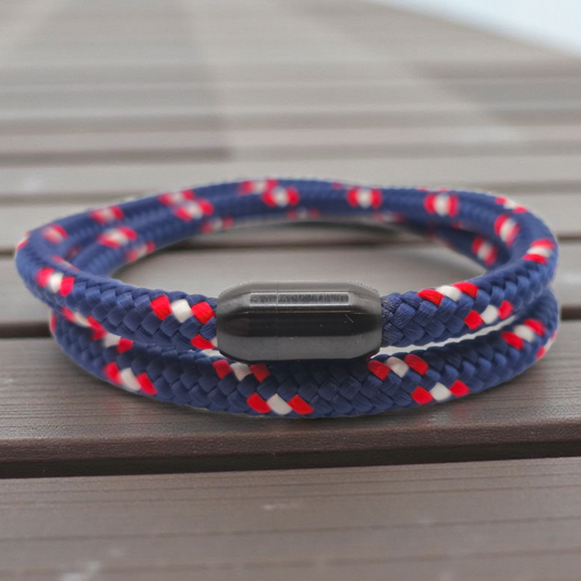 Segeltau-Armband "Captain" als Double | 6mm