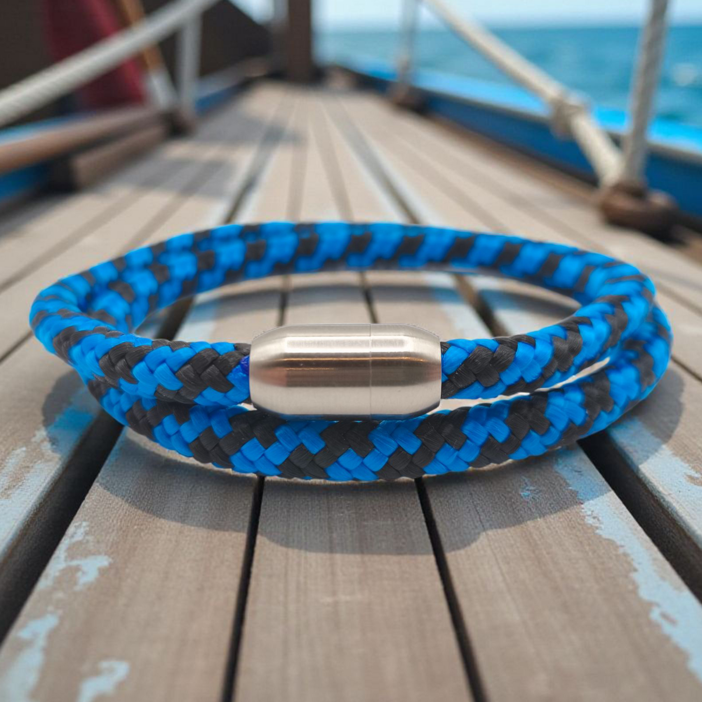 Segeltau-Armband "Fisherman" als Double | 8mm