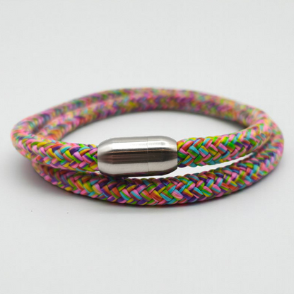 Segeltau-Armband "Flower" als Double | 8mm