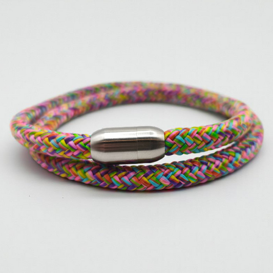 Segeltau-Armband "Flower" als Double | 8mm