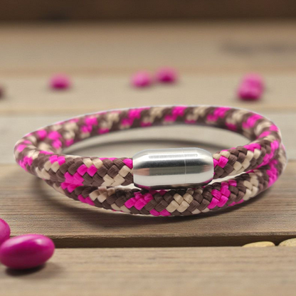 Segeltau-Armband "Praline" als Double | 8mm