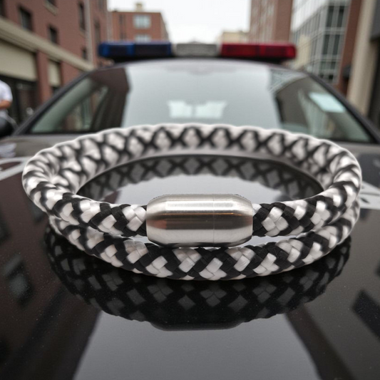 Segeltau-Armband "Officer" als Double | 6mm