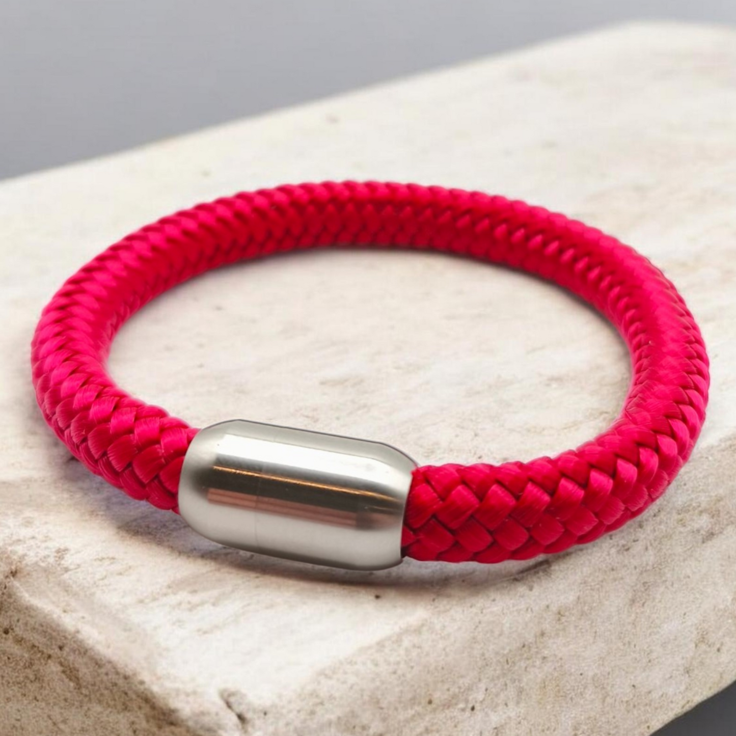 Segeltau-Armband "UNI" in Himbeere | 8mm