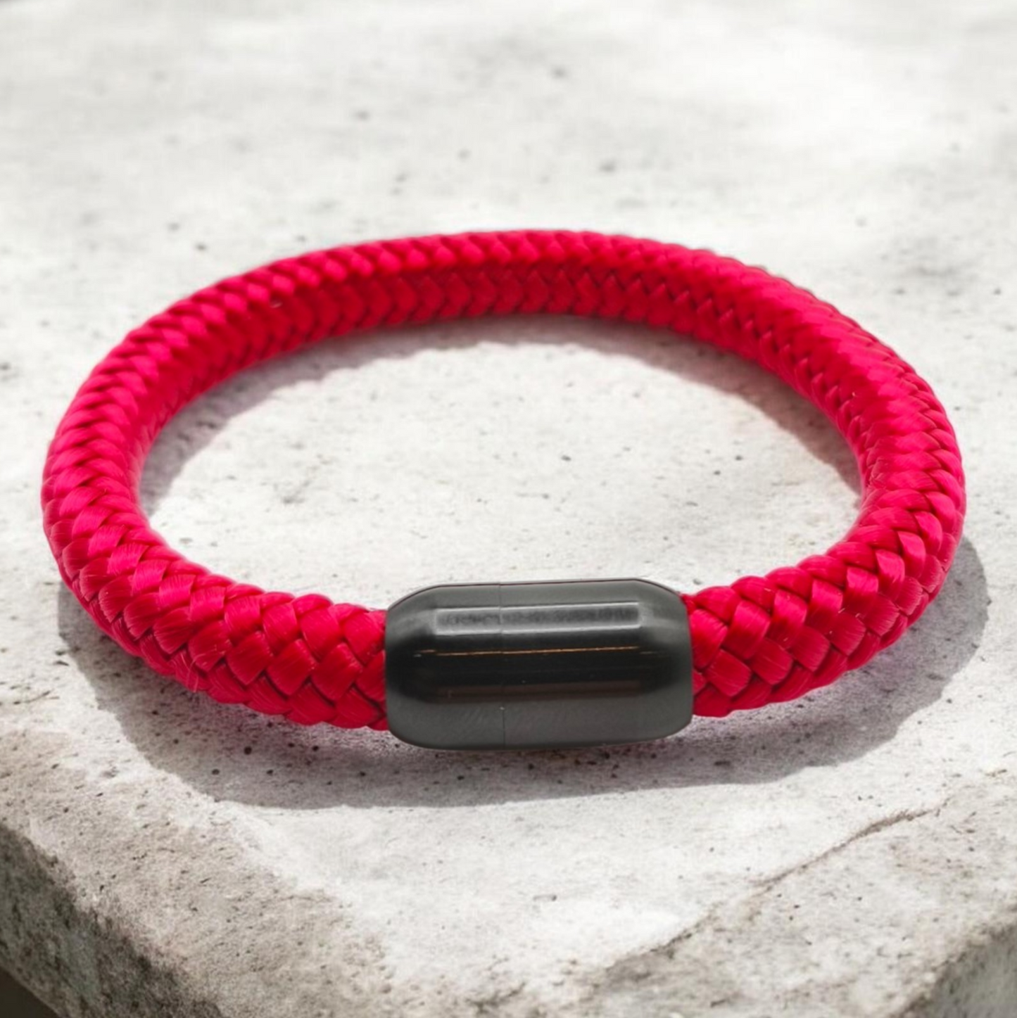 Segeltau-Armband "UNI" in Himbeere | 8mm