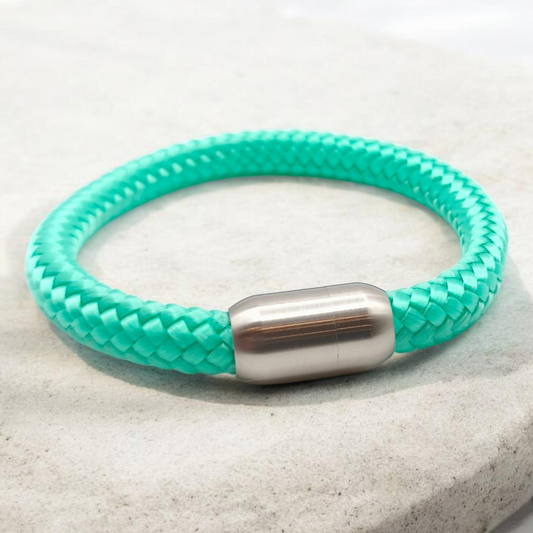 Segeltau-Armband "UNI" in Minze | 8mm