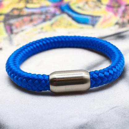 Segeltau-Armband "UNI" in Electric-Blau | 8mm