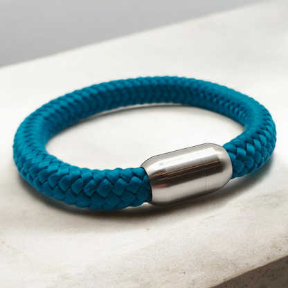 Segeltau-Armband "UNI" in Aqua | 8mm