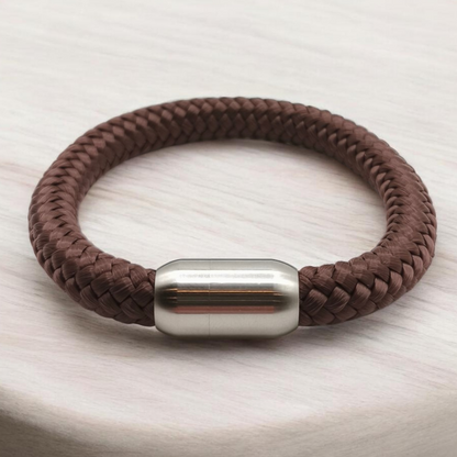 Segeltau-Armband "UNI" in Braun | 8mm