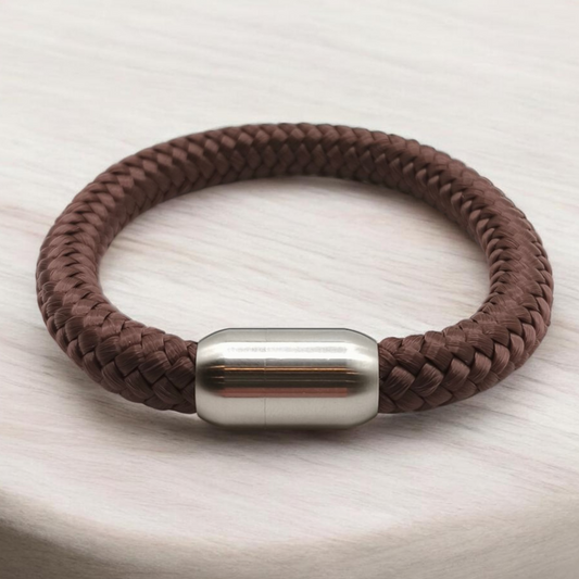Segeltau-Armband "UNI" in Braun | 8mm