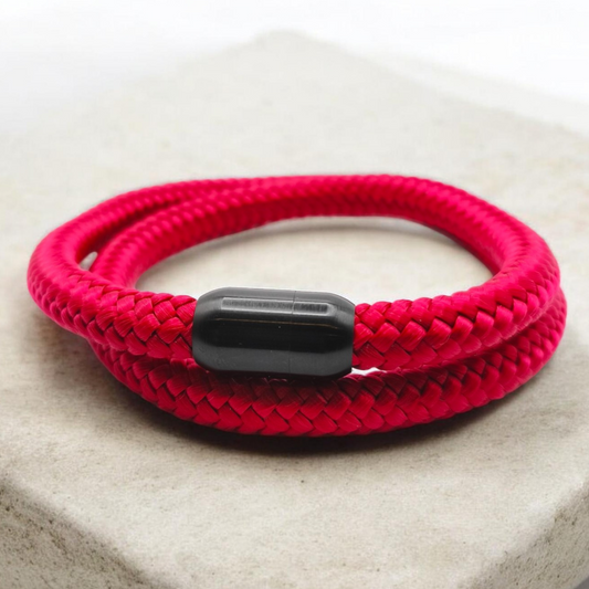 Segeltau-Armband "UNI DOUBLE" in Himbeere | 8mm