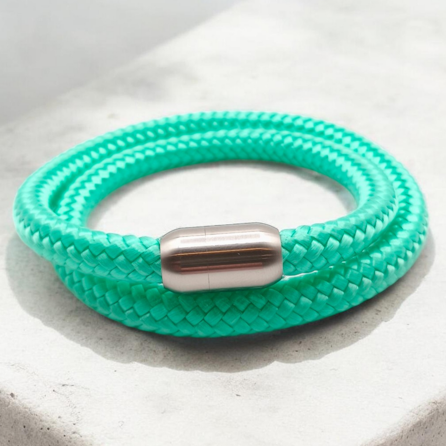 Segeltau-Armband "UNI DOUBLE" in Minze | 8mm