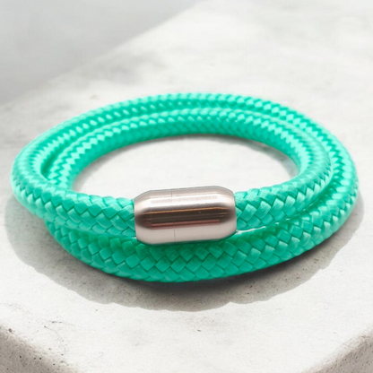 Segeltau-Armband "UNI DOUBLE" in Minze | 8mm