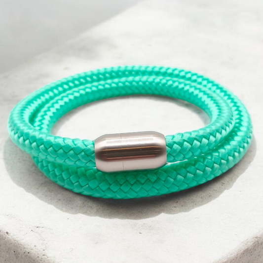 Segeltau-Armband "UNI DOUBLE" in Minze | 8mm