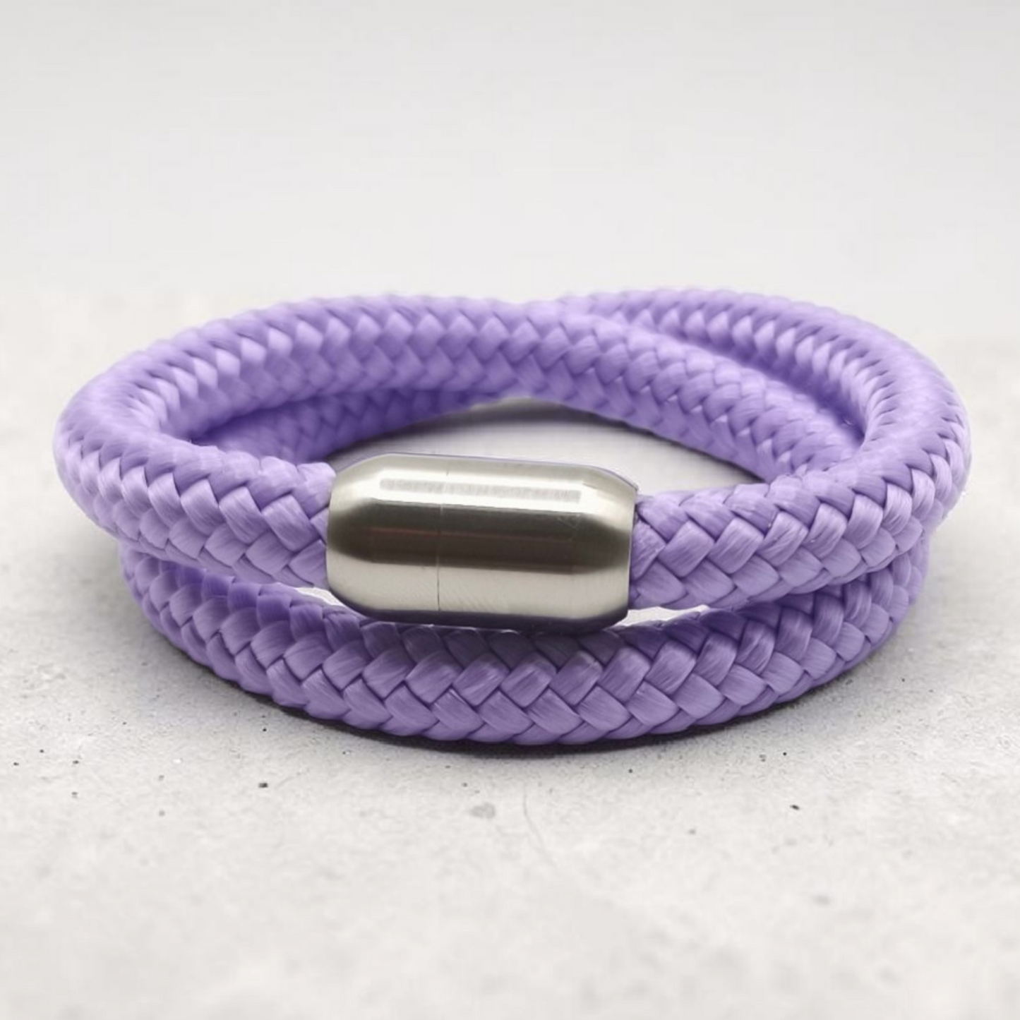 Segeltau-Armband "UNI DOUBLE" in Bright-Lila | 8mm