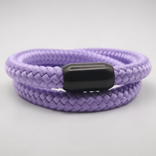 Segeltau-Armband "UNI DOUBLE" in Bright-Lila | 8mm