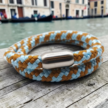 Segeltau-Armband "Seabed" als Double | 8mm