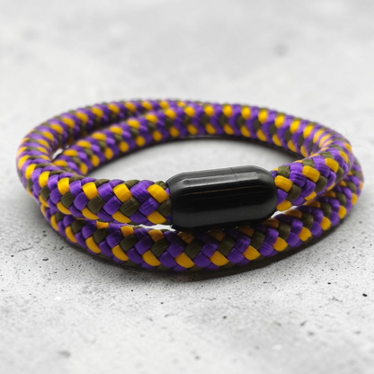 Segeltau-Armband "Gasoline" als Double | 8mm