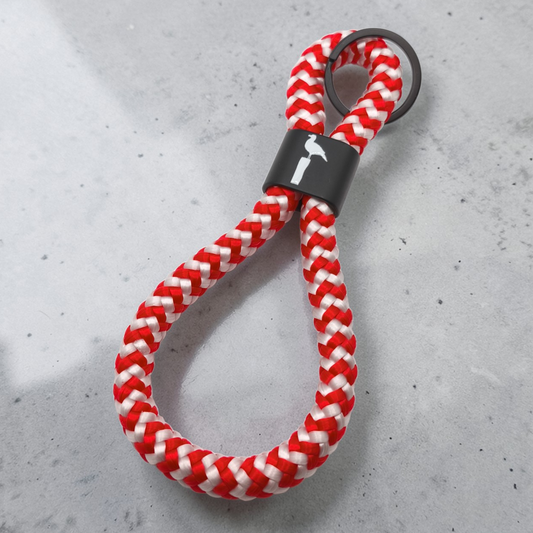 Double-Loop Schlüsselanhänger "Trawler" mit Motiv | 10mm Segeltau | 16cm Länge