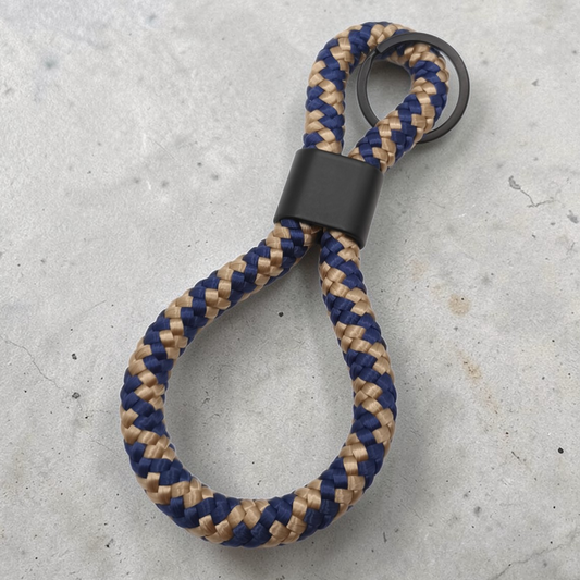 Double-Loop Schlüsselanhänger "King" | 10mm Segeltau | 16cm Länge
