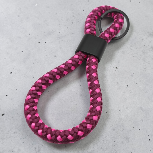Double-Loop  Schlüsselanhänger "Shy" | 10mm Segeltau | 16cm Länge