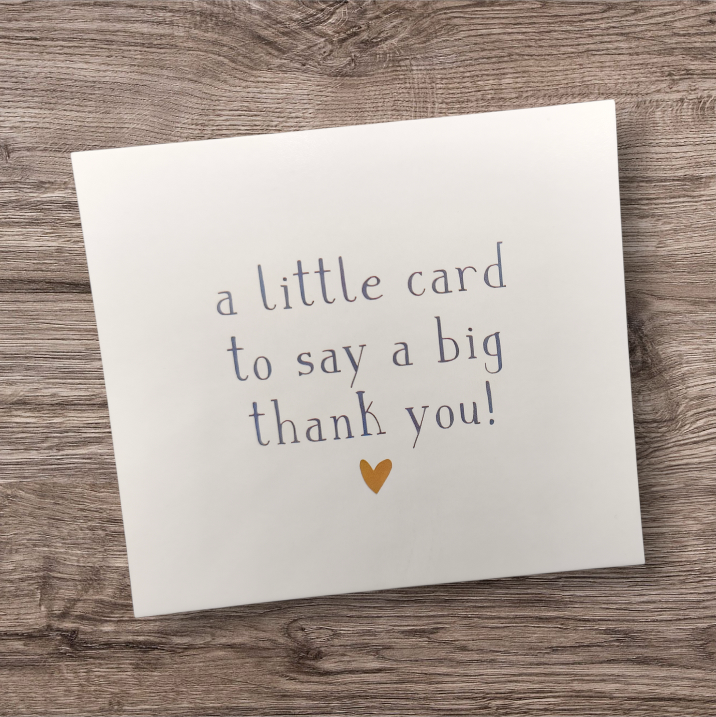Grußkarte "Thank You" mit Herz | 90x80mm