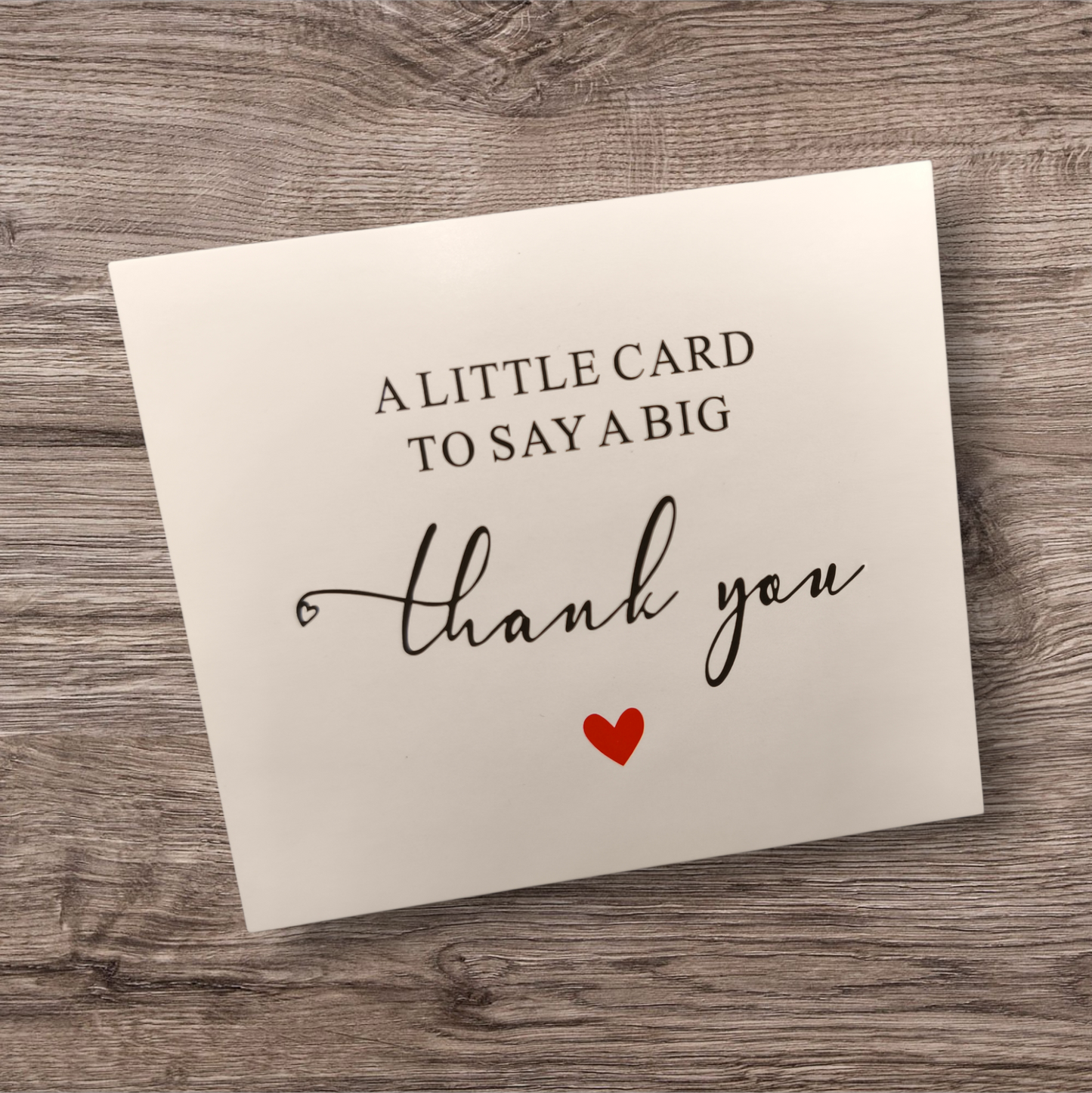 Grußkarte "Thank You" mit Herz | 88x76mm